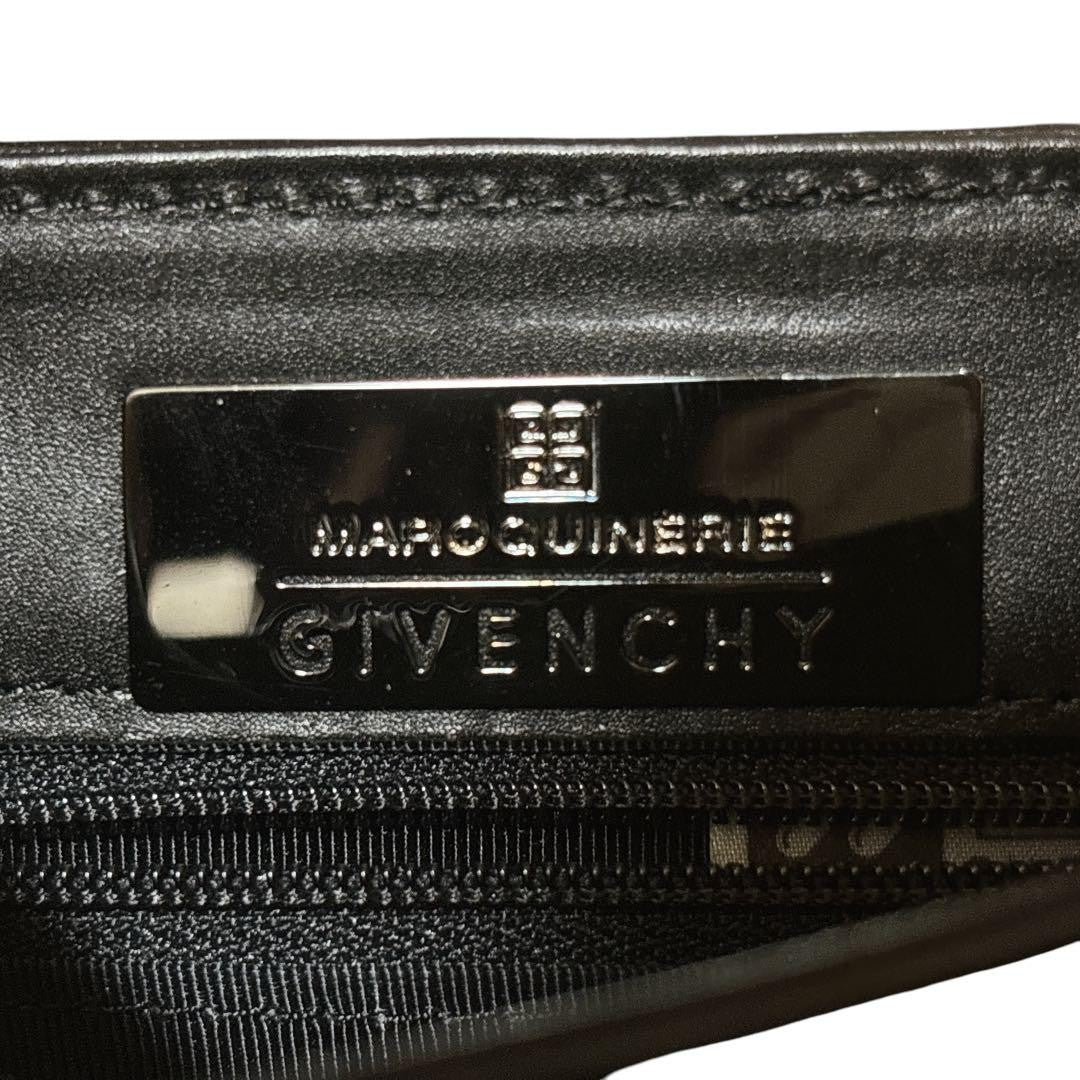 GIVENCHY Hand Shoulder Bag Tote Purse 4G Leather Black Authentic