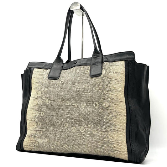 Chloe Hand Bag Tote Purse Alison Leather Black Authentic