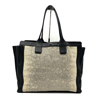 Chloe Hand Bag Tote Purse Alison Leather Black Authentic