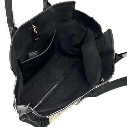 Chloe Hand Bag Tote Purse Alison Leather Black Authentic