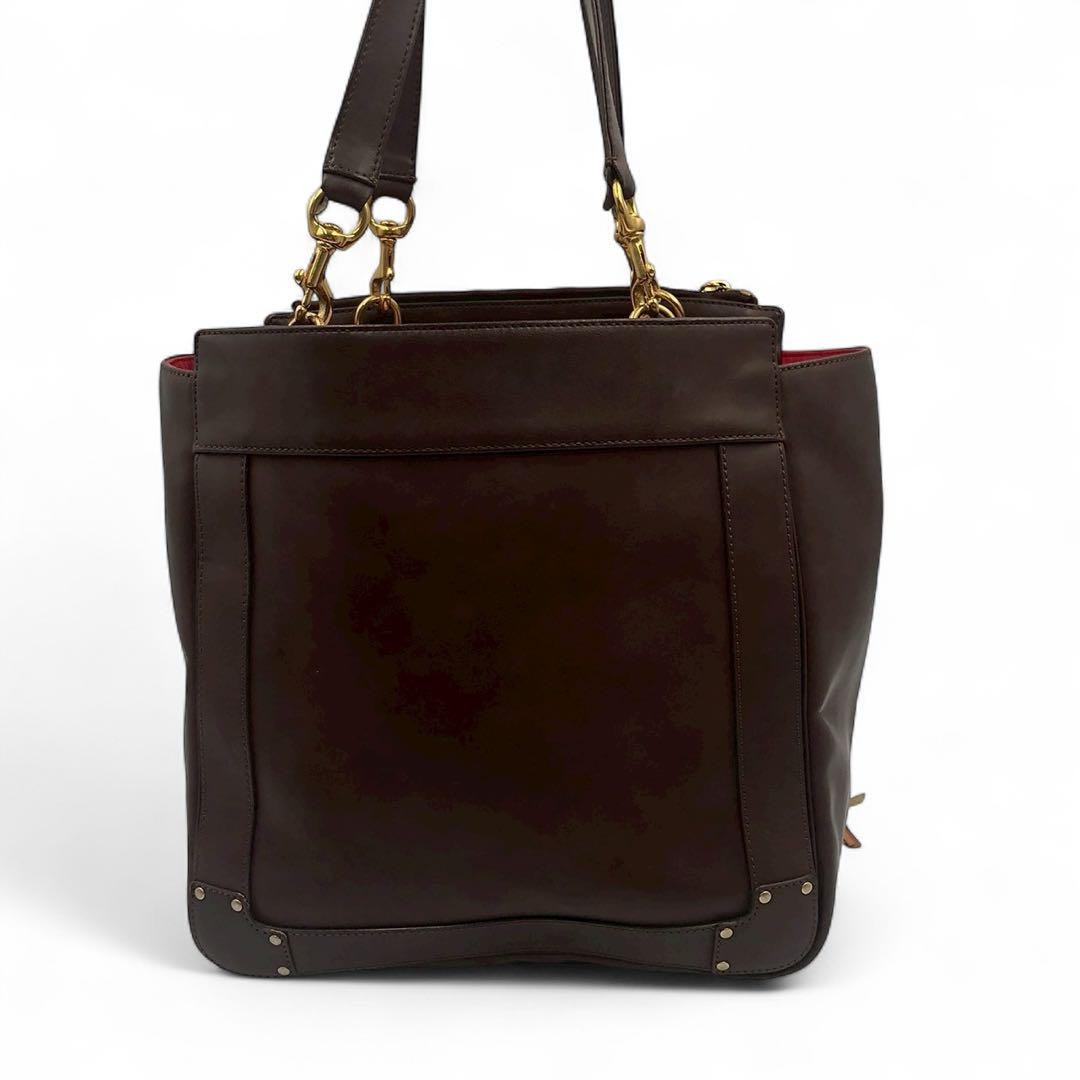 Chloe Hand Bag Tote Purse Eden Brown Authentic