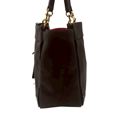 Chloe Hand Bag Tote Purse Eden Brown Authentic
