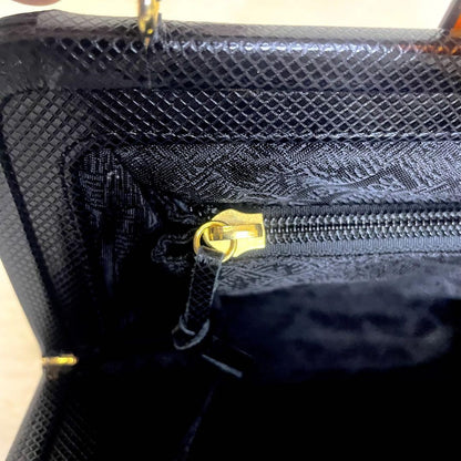 BOTTEGA VENETA Hand Bag Tote Purse 2way Leather Black Authentic