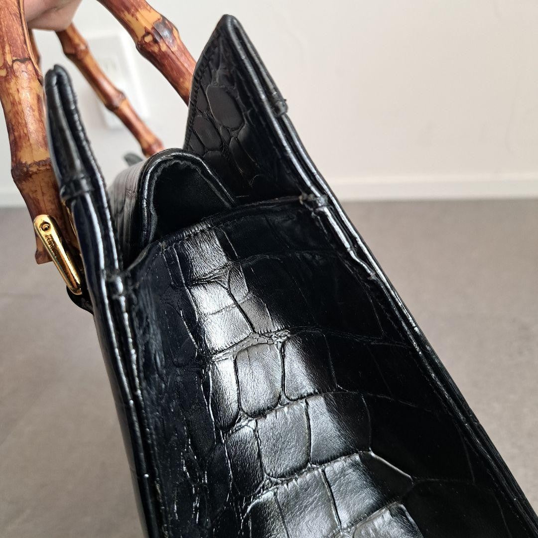 VALENTINO CHRISTY Hand Bag Tote Purse Black Authentic