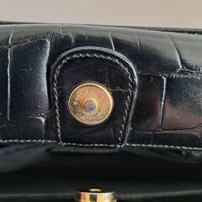 VALENTINO CHRISTY Hand Bag Tote Purse Black Authentic