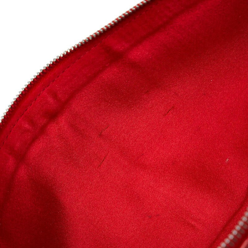 Valentino Handbag Shoulder Bag Purse Pouch Leather Red Authentic Women's Used