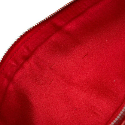 Valentino Handbag Shoulder Bag Purse Pouch Leather Red Authentic Women's Used