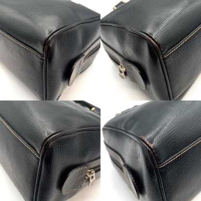 CELINE Hand Bag Tote Purse Mini Boston Bag Macadam Black Authentic
