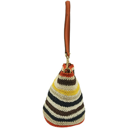 Dolce & Gabbana Shoulder Bag Purse Basket Bag Multicolor Authentic