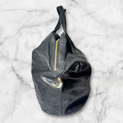 GIVENCHY Hand Bag Tote Purse 2way NIGHTINGALE Leather Black Authentic