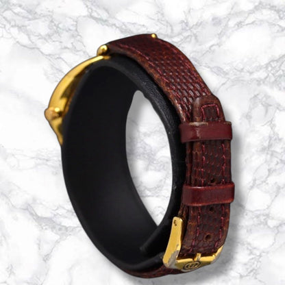 GUCCI 6000.2.L Quartz Watch Wristwatch Gold Women's Authentic