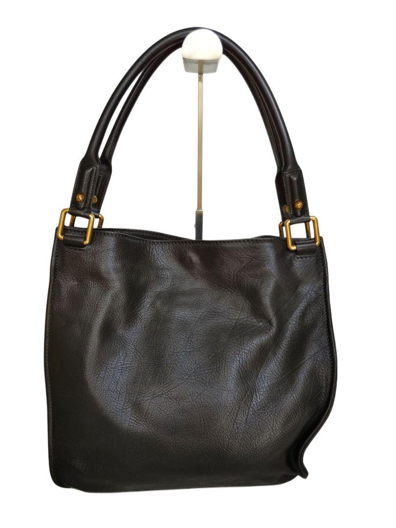 Chloe Hand Bag Tote Purse Leather Black Authentic