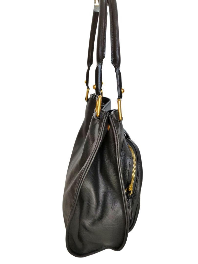 Chloe Hand Bag Tote Purse Leather Black Authentic
