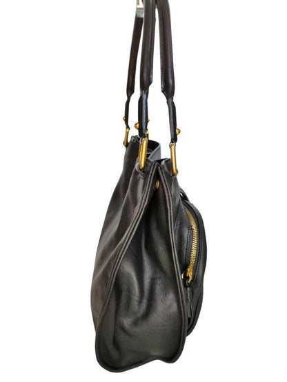 Chloe Hand Bag Tote Purse Leather Black Authentic
