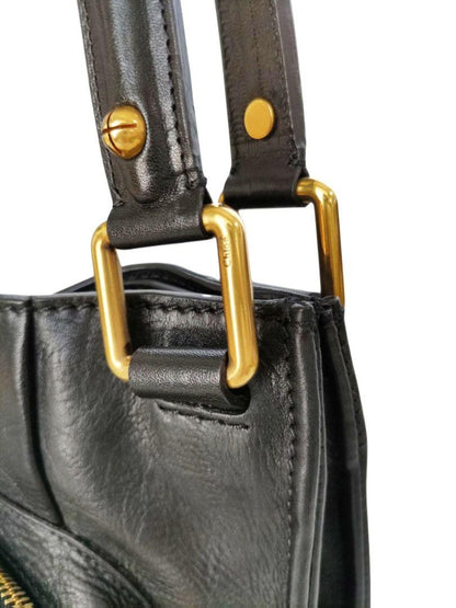 Chloe Hand Bag Tote Purse Leather Black Authentic