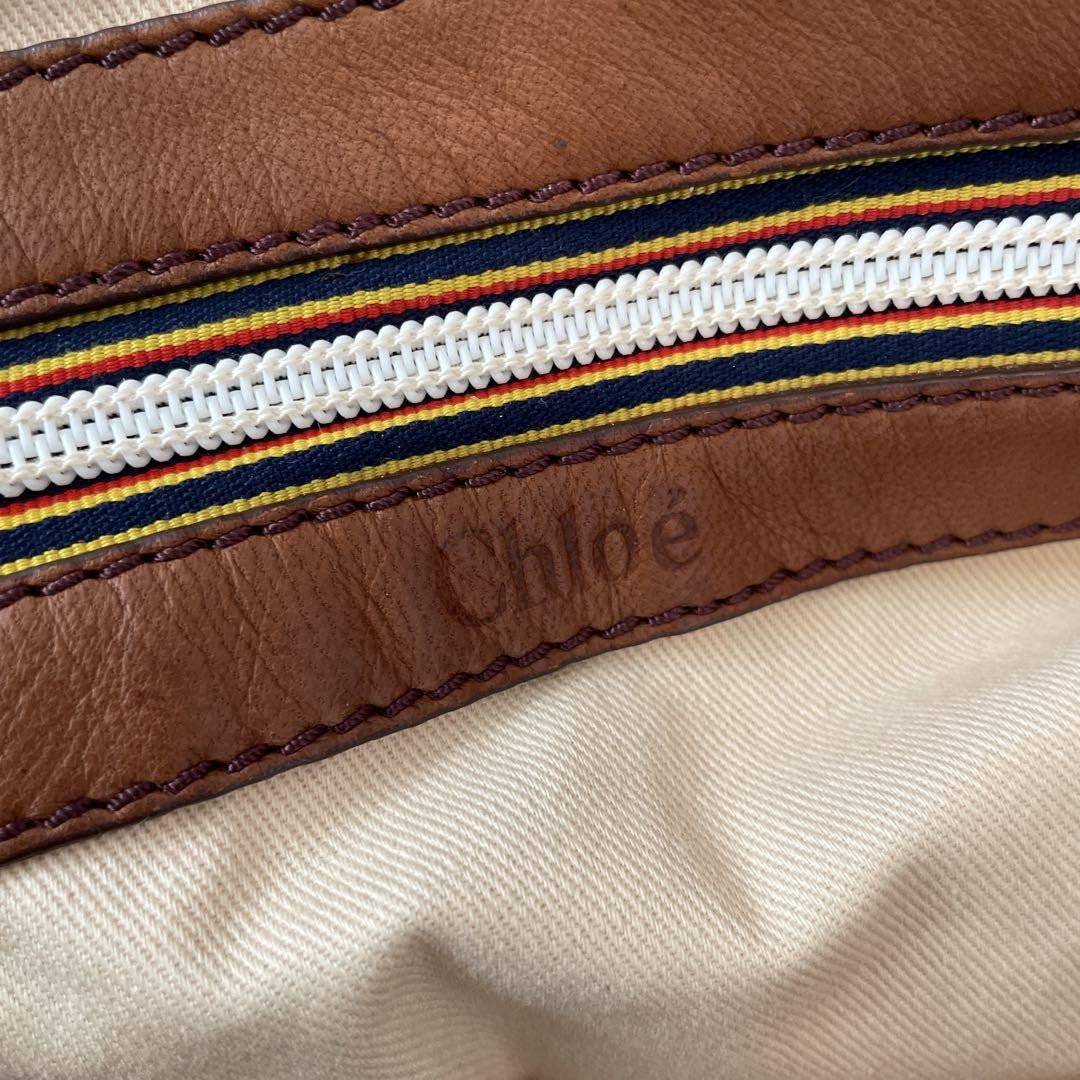 Chloe Hand Bag Tote Purse Leather Brown Authentic