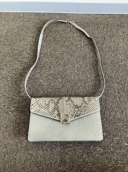 Valentino Garavani Shoulder Bag Purse Gray Authentic