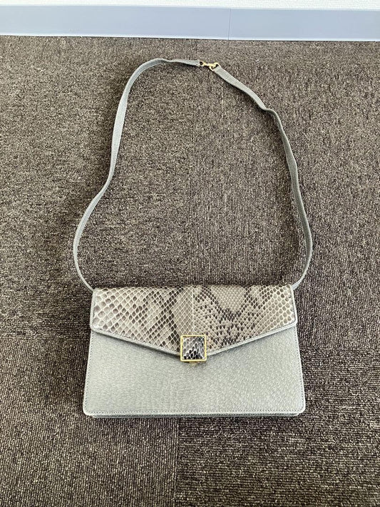 Valentino Garavani Shoulder Bag Purse Gray Authentic