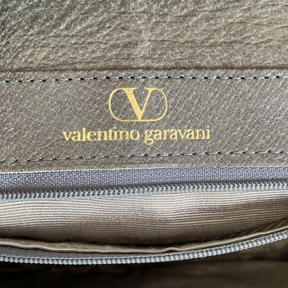 Valentino Garavani Shoulder Bag Purse Gray Authentic