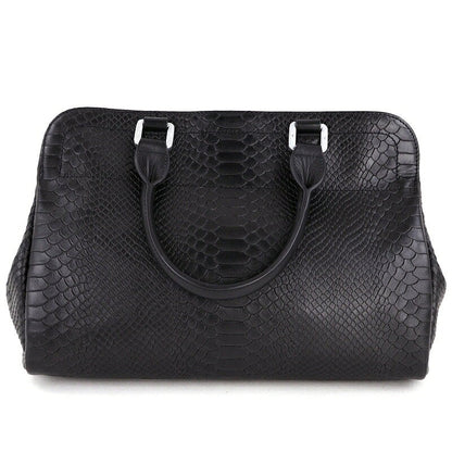 Longchamp Hand Bag Tote Purse 2way Leather Black Authentic