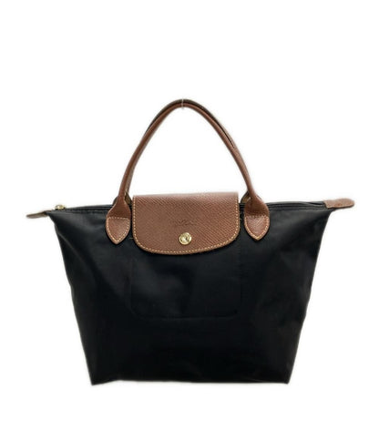 Longchamp Hand Bag Tote Purse Le Pliage Black Authentic