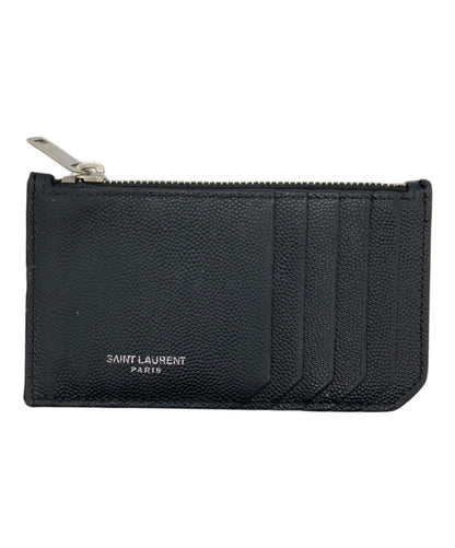 Saint Laurent Paris Card Case Holder Fragment Case Logo Black Authentic