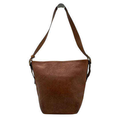 COACH Shoulder Bag Purse 9118 Leather Brown Authentic