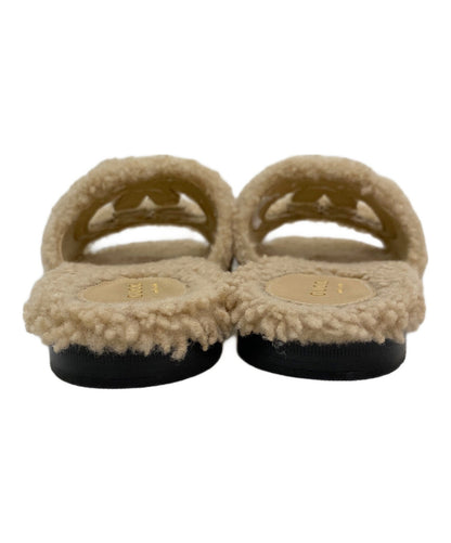 GUCCI Sandals Shoes Interlocking G EU 37 US 7 Beige Authentic