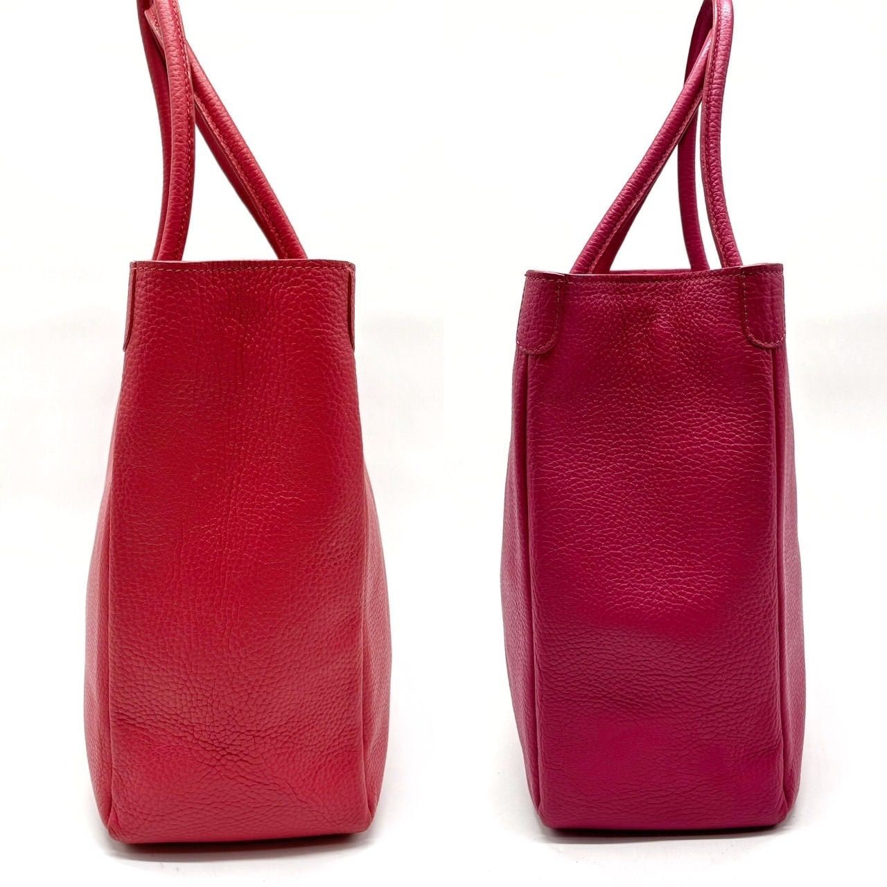 TOD'S Hand Bag Tote Purse Leather Pink Authentic