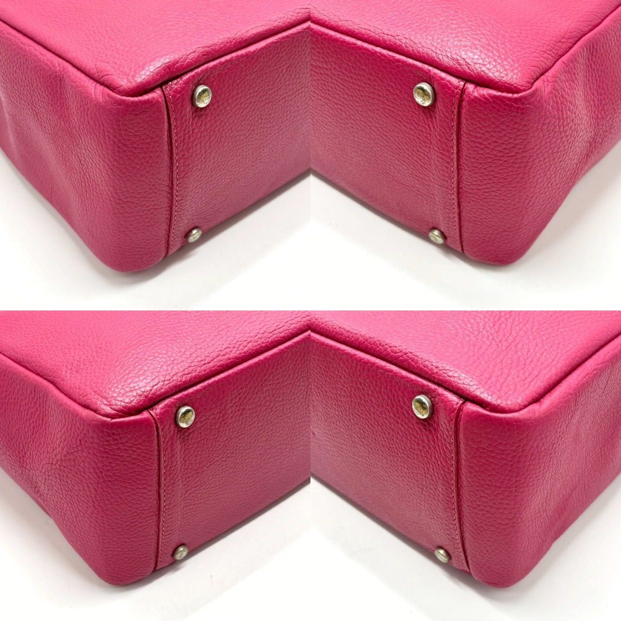 TOD'S Hand Bag Tote Purse Leather Pink Authentic