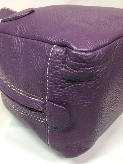 BALENCIAGA Hand Bag Tote Purse Leather Purple Authentic