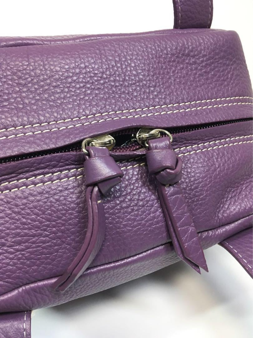 BALENCIAGA Hand Bag Tote Purse Leather Purple Authentic