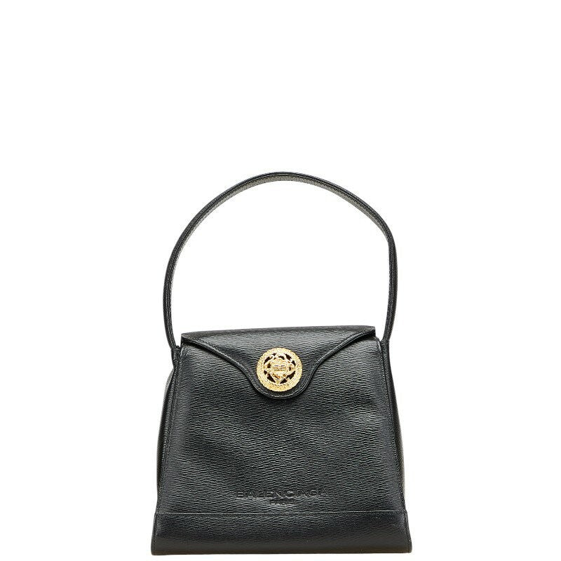 BALENCIAGA Hand Bag Tote Purse Leather Black Authentic