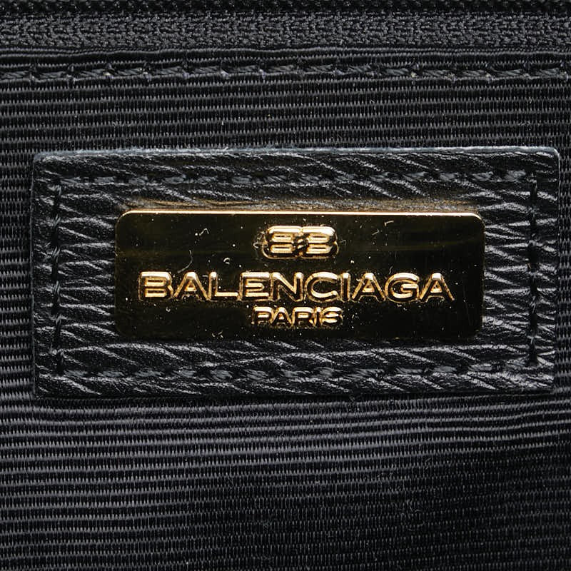 BALENCIAGA Hand Bag Tote Purse Leather Black Authentic