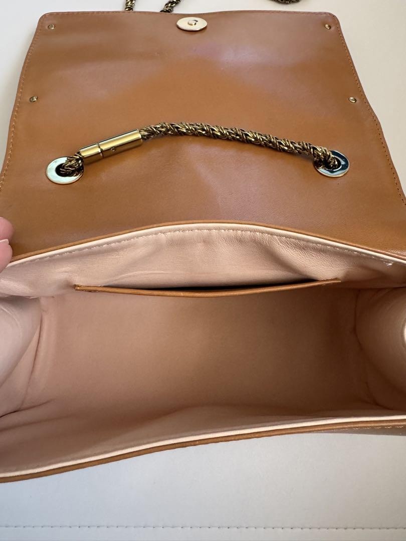Chloe Shoulder Bag Purse Chain Leather Authentic