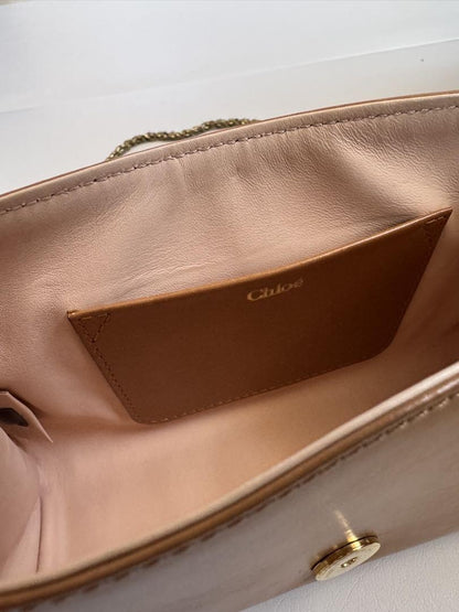 Chloe Shoulder Bag Purse Chain Leather Authentic