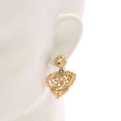 Saint Laurent Earrings YSL Cassandra GP Gold Authentic