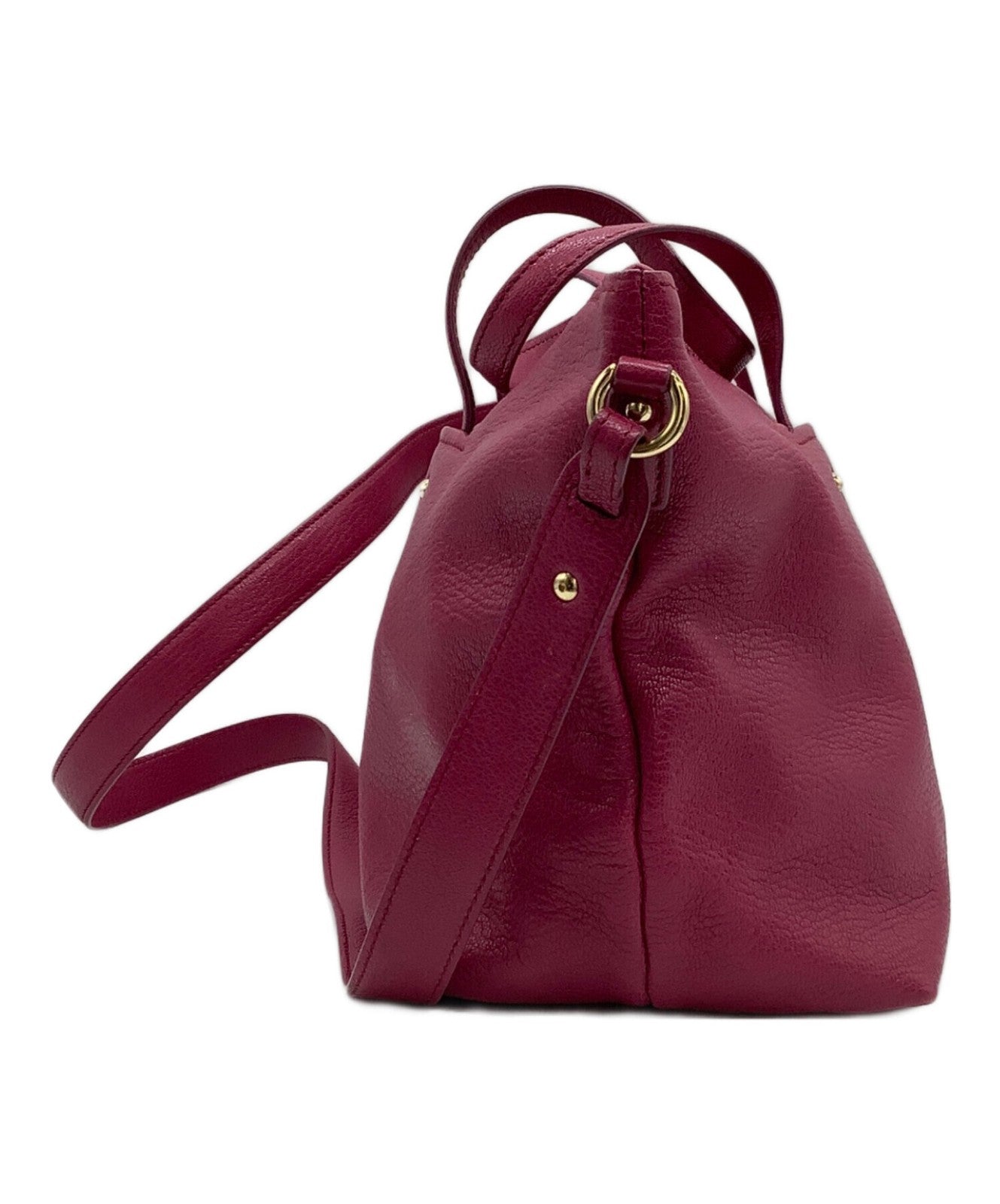 Salvatore Ferragamo handbag Tote Purse Pink convertible Authentic Women's Used