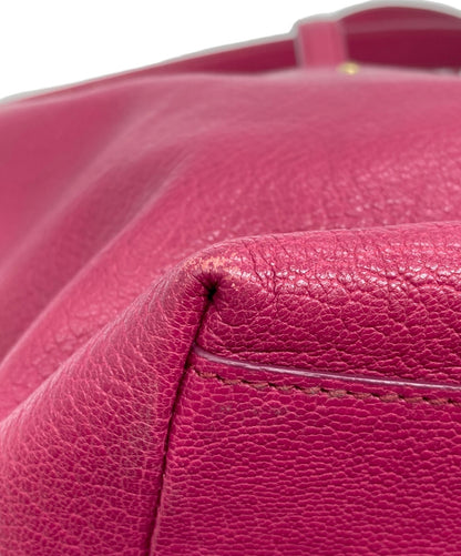 Salvatore Ferragamo handbag Tote Purse Pink convertible Authentic Women's Used