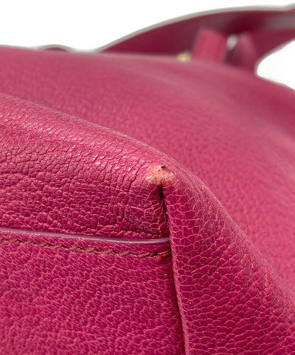 Salvatore Ferragamo handbag Tote Purse Pink convertible Authentic Women's Used