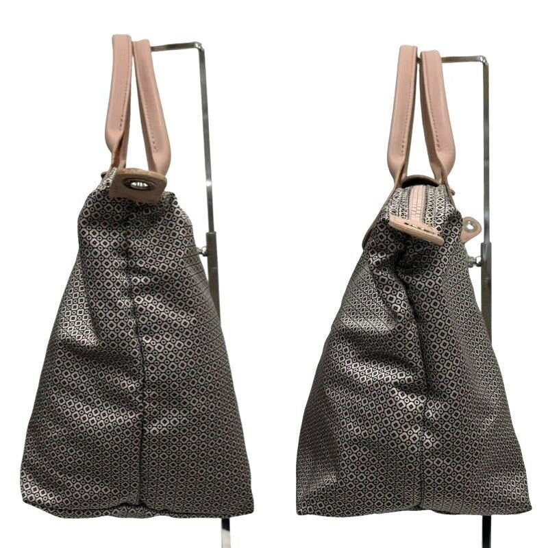 Longchamp Hand Shoulder Bag Tote Purse Le Pliage Nylon Pink Authentic