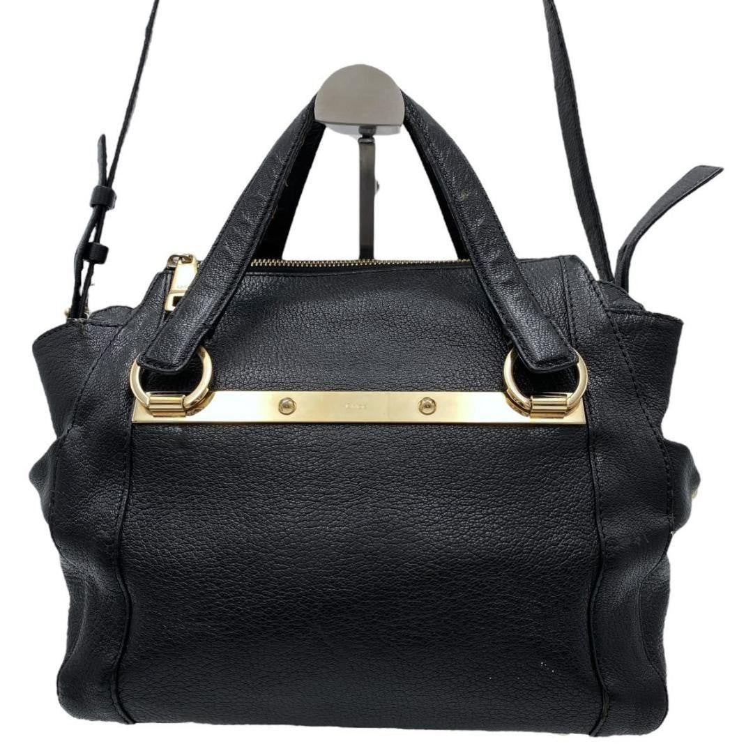 Chloe Hand Shoulder Bag Tote Purse 2way Leather Authentic
