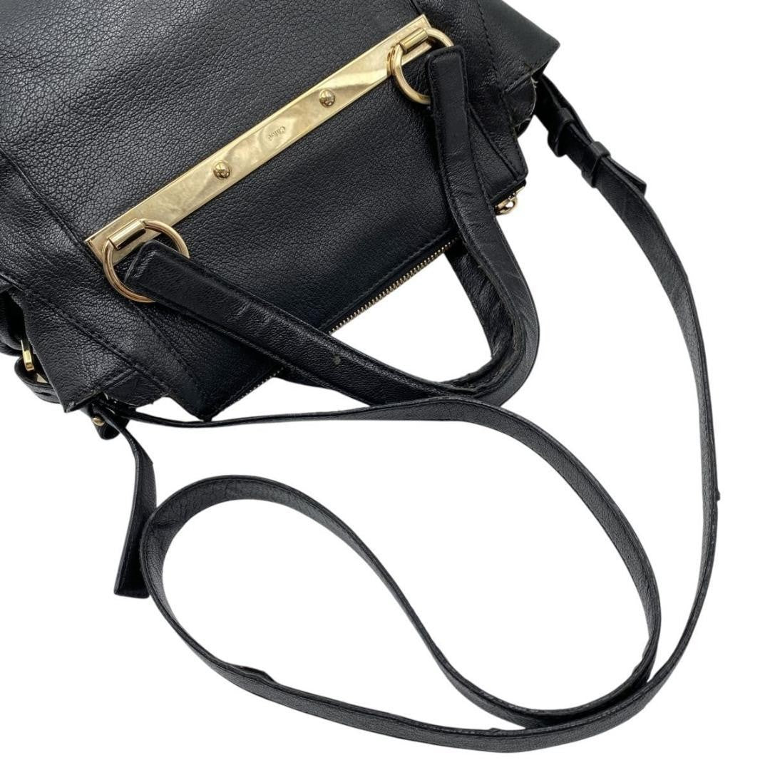 Chloe Hand Shoulder Bag Tote Purse 2way Leather Authentic