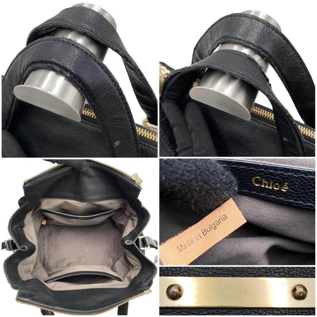 Chloe Hand Shoulder Bag Tote Purse 2way Leather Authentic