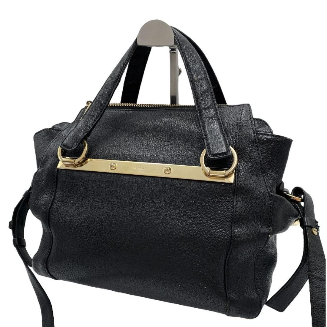 Chloe Hand Shoulder Bag Tote Purse 2way Leather Authentic