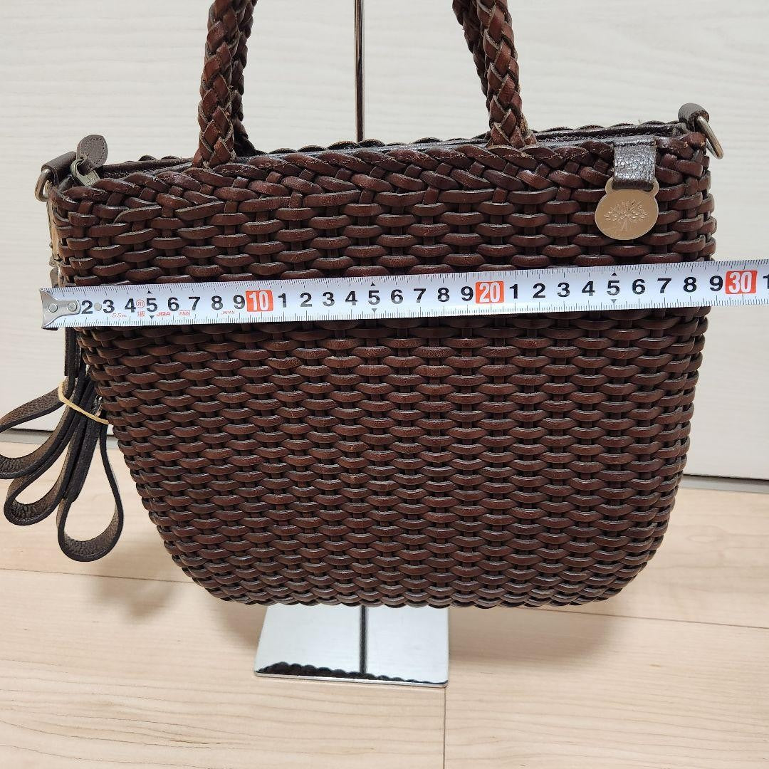MULBERRY Hand Shoulder Bag Tote Purse Basket Bag 2way Authentic