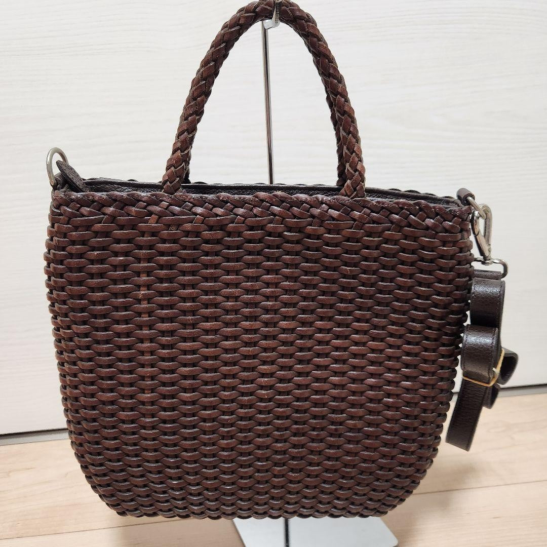 MULBERRY Hand Shoulder Bag Tote Purse Basket Bag 2way Authentic