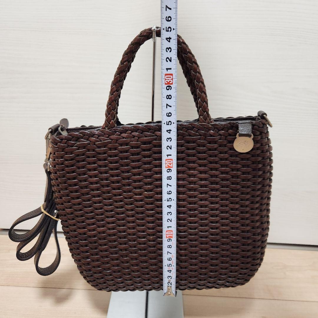 MULBERRY Hand Shoulder Bag Tote Purse Basket Bag 2way Authentic