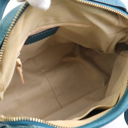 Chloe Hand Bag Tote Bag shoulder bag Purse Leather  Blue Gold Authentic Unisex