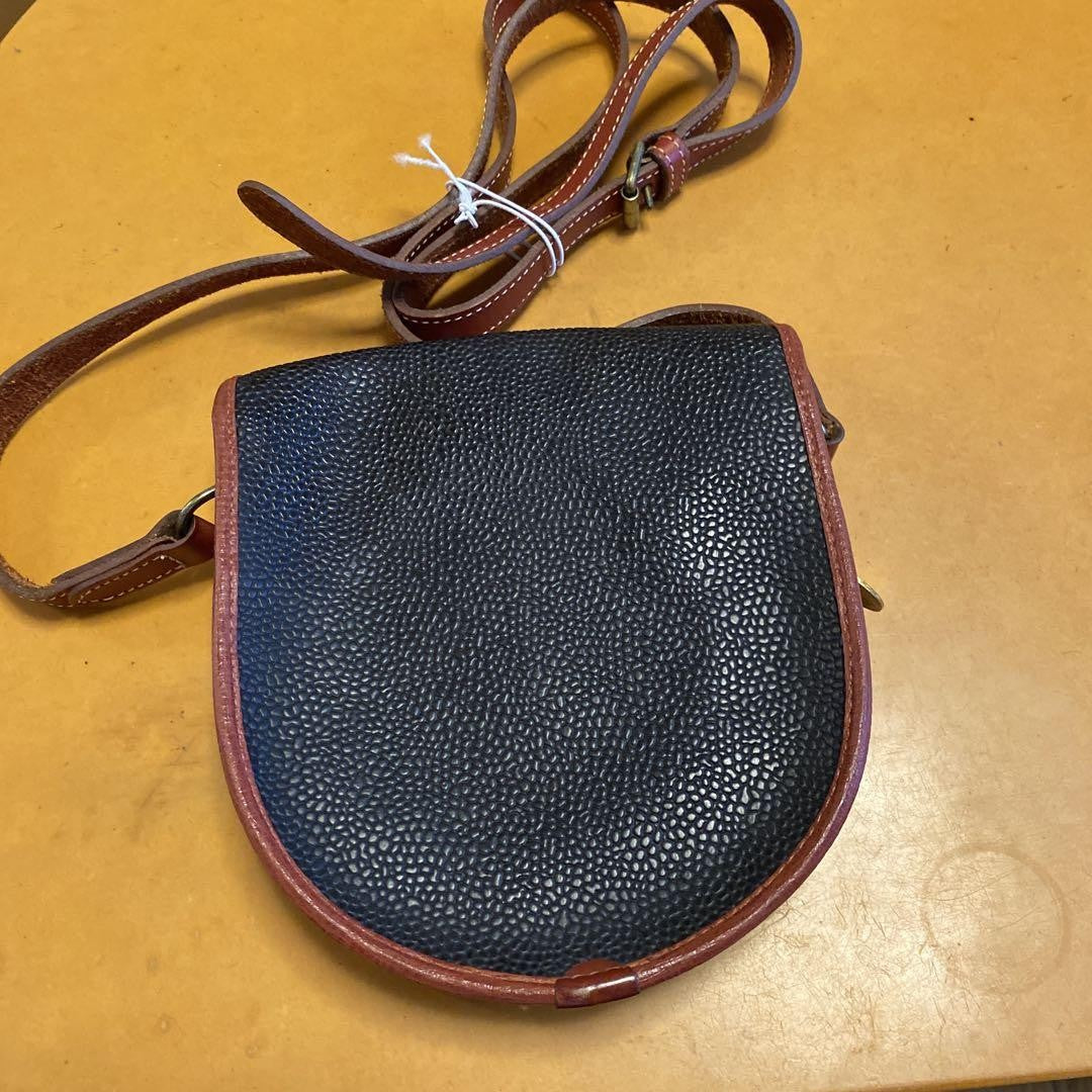 MULBERRY Shoulder Bag Purse Leather Black Brown Authentic